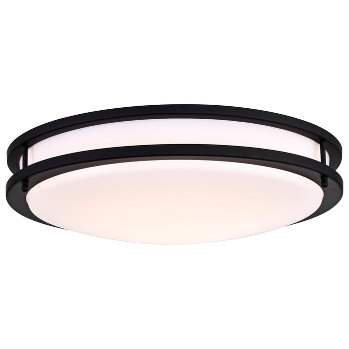 Glamour LED Flush Mount in Matte Black