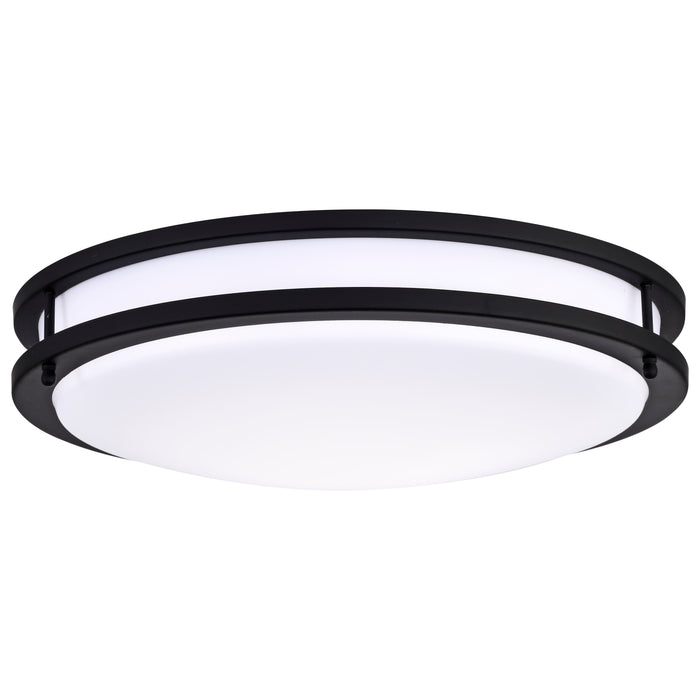 Glamour LED Flush Mount in Matte Black