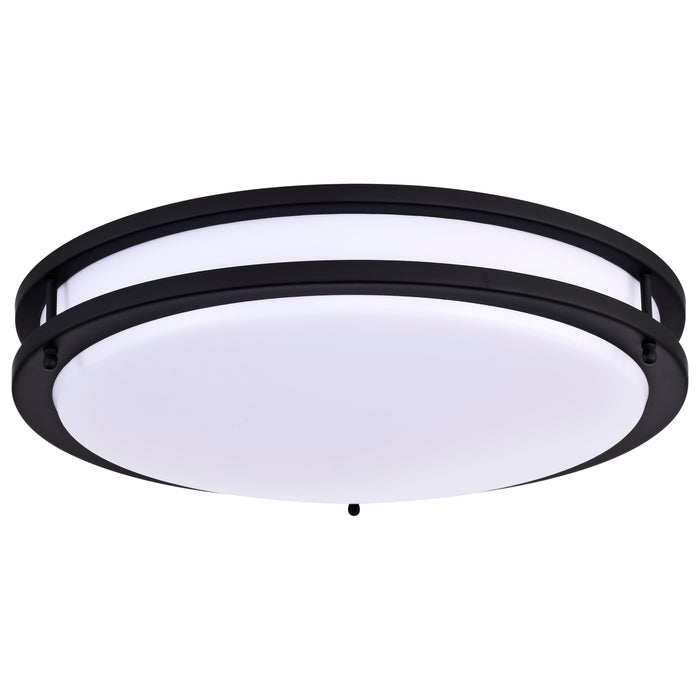 Glamour LED Flush Mount in Matte Black