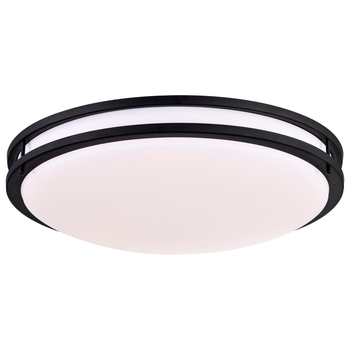 Glamour LED Flush Mount in Matte Black