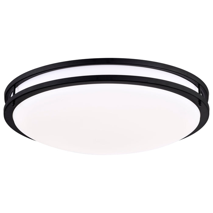 Glamour LED Flush Mount in Matte Black