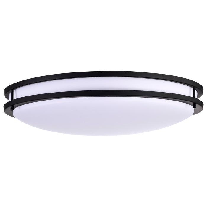 Glamour LED Flush Mount in Matte Black