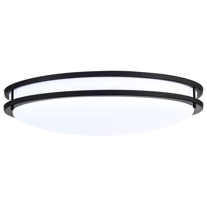 Glamour LED Flush Mount in Matte Black