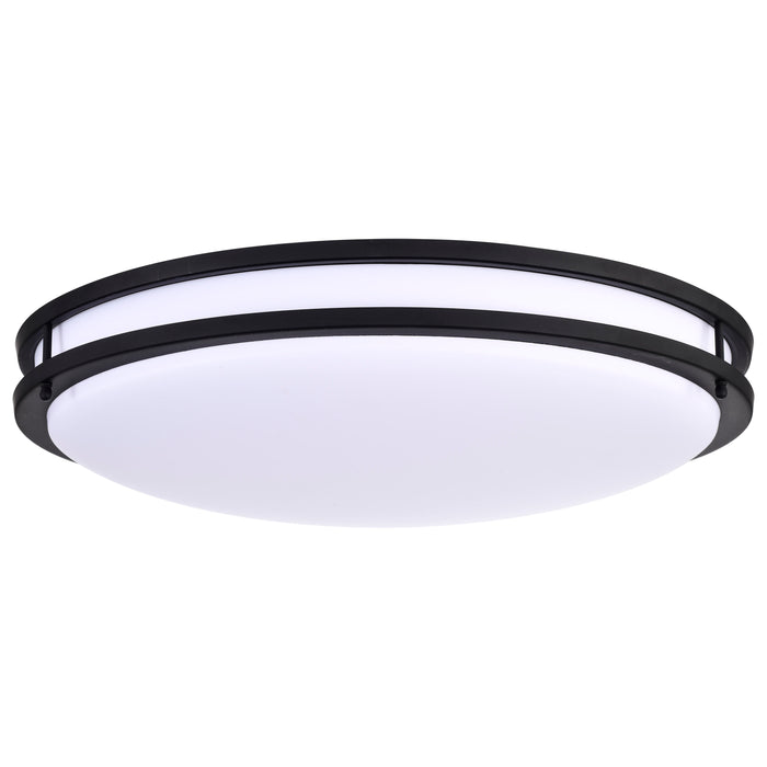 Glamour LED Flush Mount in Matte Black