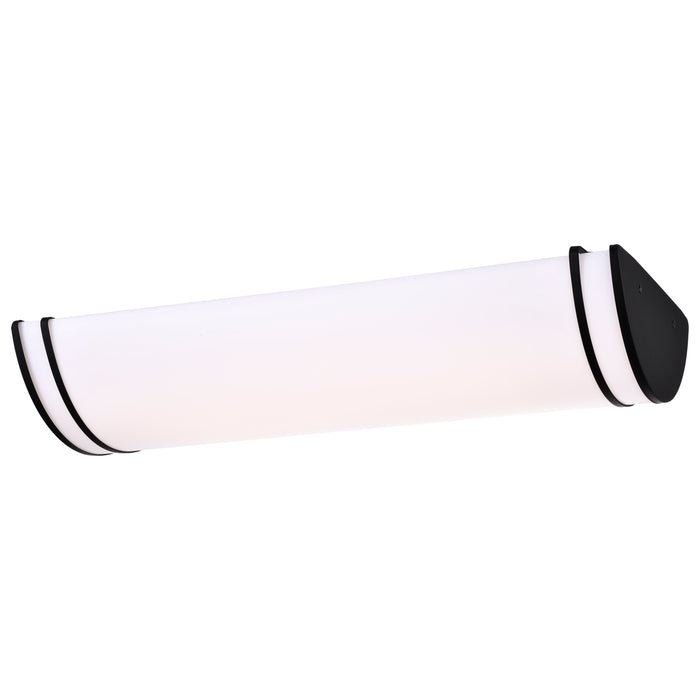 Glamour LED Flush Mount in Matte Black
