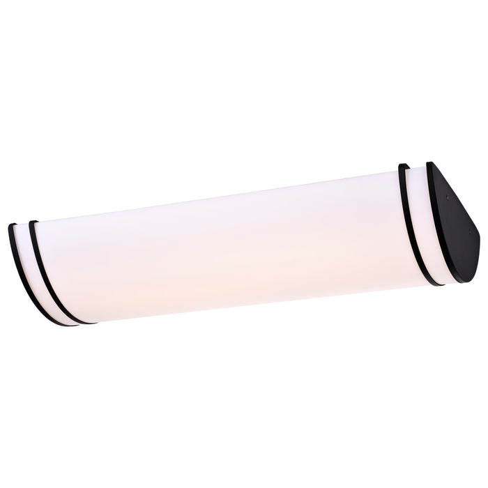 Glamour LED Flush Mount in Matte Black
