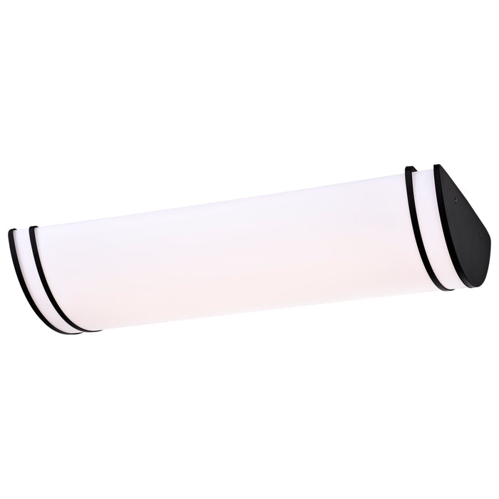 Glamour LED Flush Mount in Matte Black