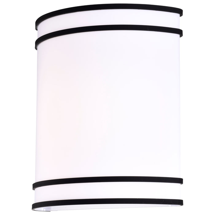 Glamour LED Wall Sconce in Matte Black