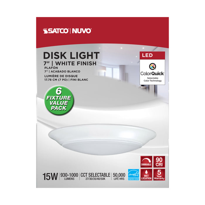 LED Disk Light in White