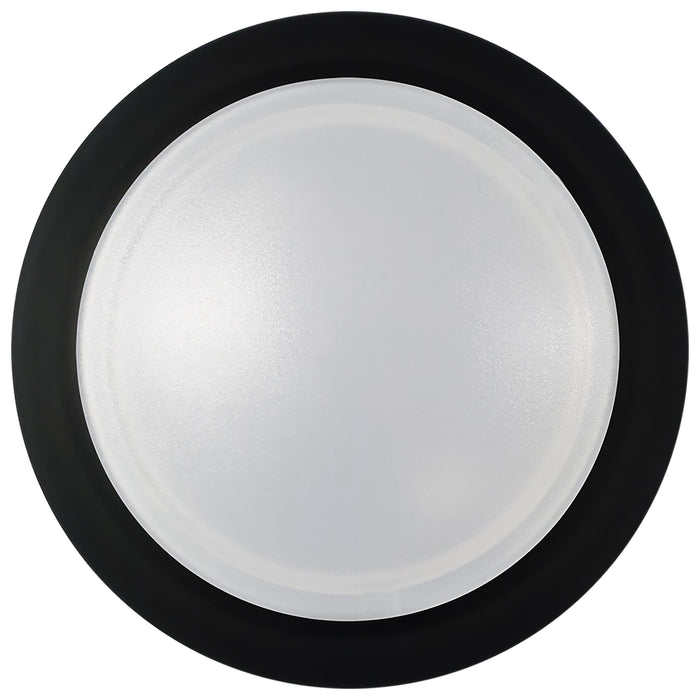 LED Disk Light in Black