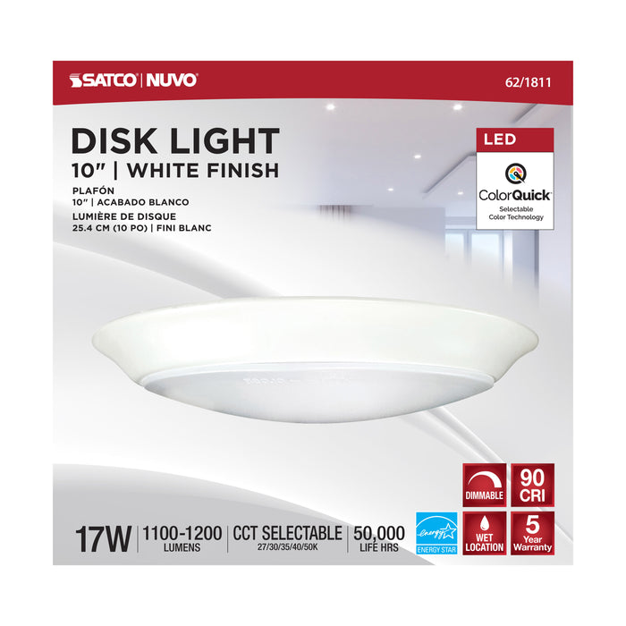 LED Disk Light in White