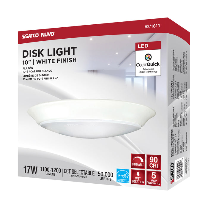 LED Disk Light in White