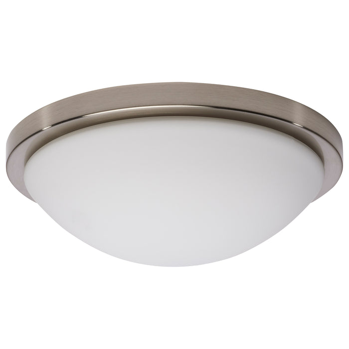 Button LED Flush Mount in Brushed Nickel