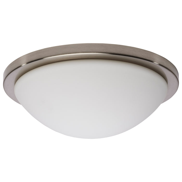 Button LED Flush Mount in Brushed Nickel