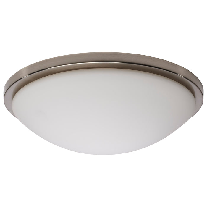 Button LED Flush Mount in Brushed Nickel