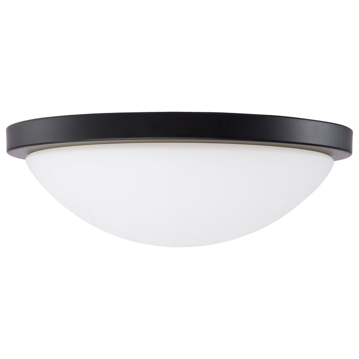 Button LED Flush Mount in Matte Black