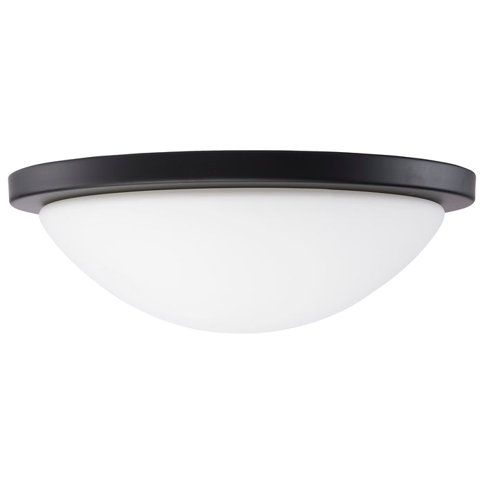 Button LED Flush Mount in Matte Black