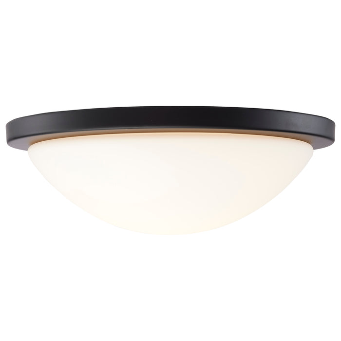 Button LED Flush Mount in Matte Black