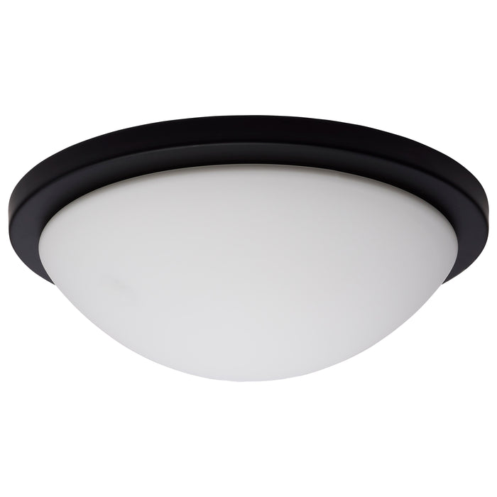 Button LED Flush Mount in Matte Black