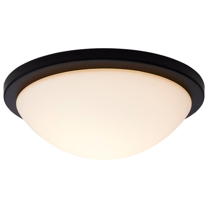 Button LED Flush Mount in Matte Black