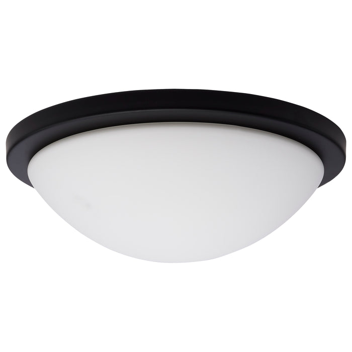 Button LED Flush Mount in Matte Black