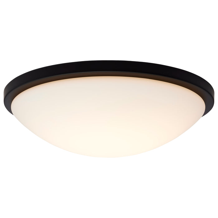 Button LED Flush Mount in Matte Black