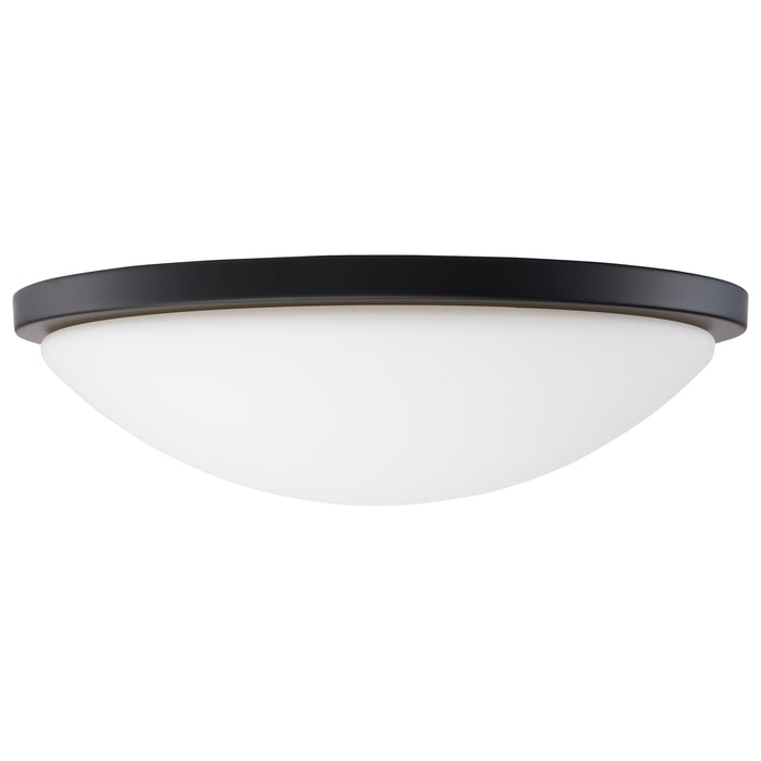 Button LED Flush Mount in Matte Black