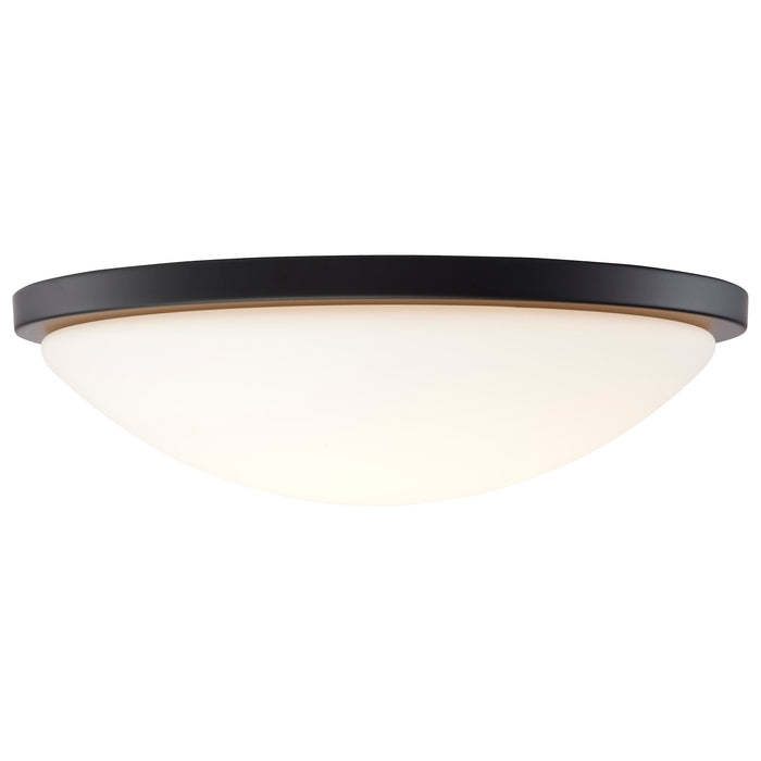 Button LED Flush Mount in Matte Black