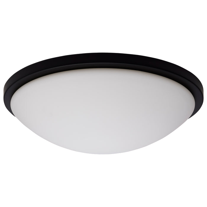 Button LED Flush Mount in Matte Black