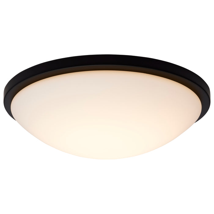 Button LED Flush Mount in Matte Black