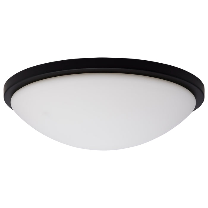 Button LED Flush Mount in Matte Black