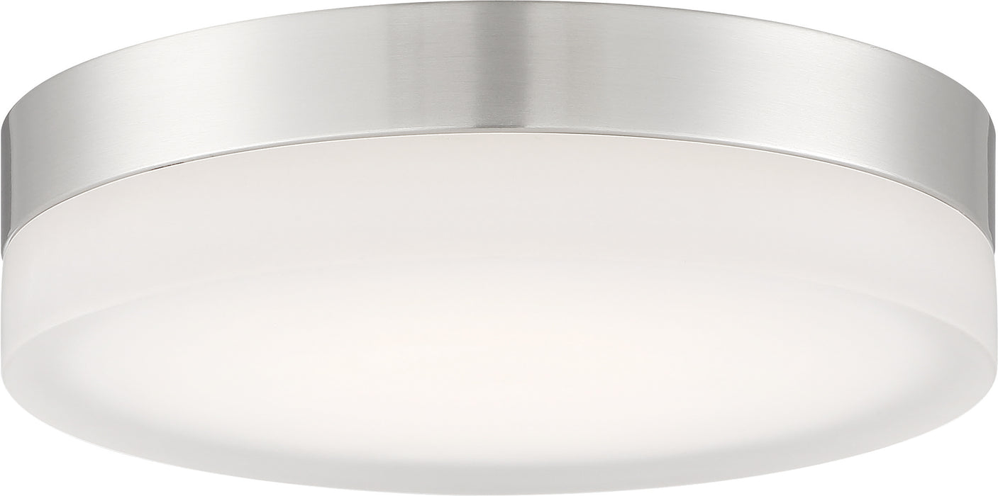 Pi LED Flush Mount in Brushed Nickel