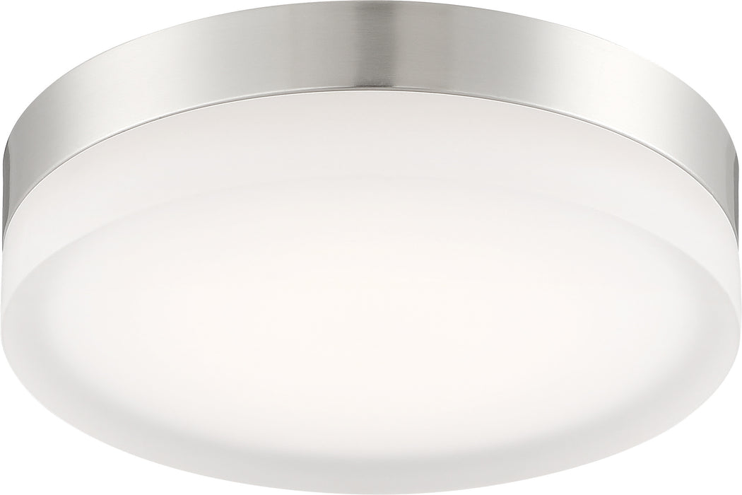 Pi LED Flush Mount in Brushed Nickel