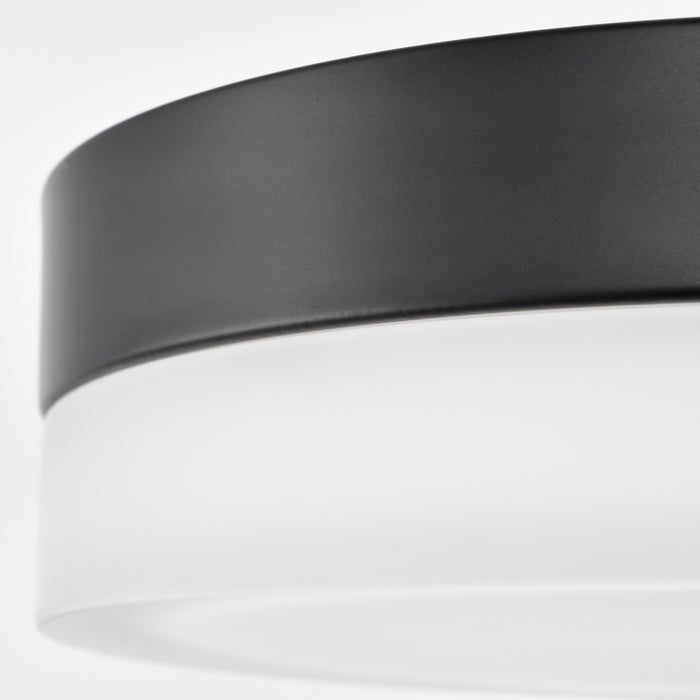 Pi LED Flush Mount in Black