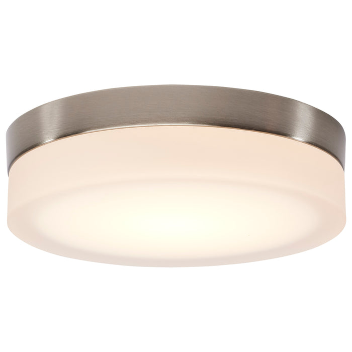 Pi LED Flush Mount in Brushed Nickel