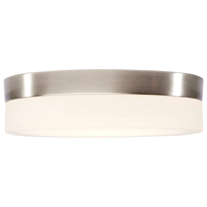 Pi LED Flush Mount in Brushed Nickel