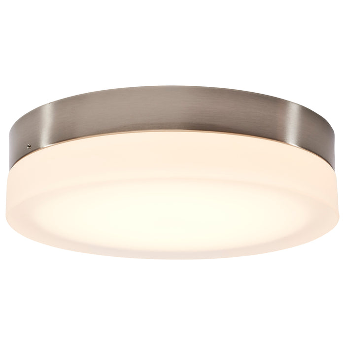 Pi LED Flush Mount in Brushed Nickel