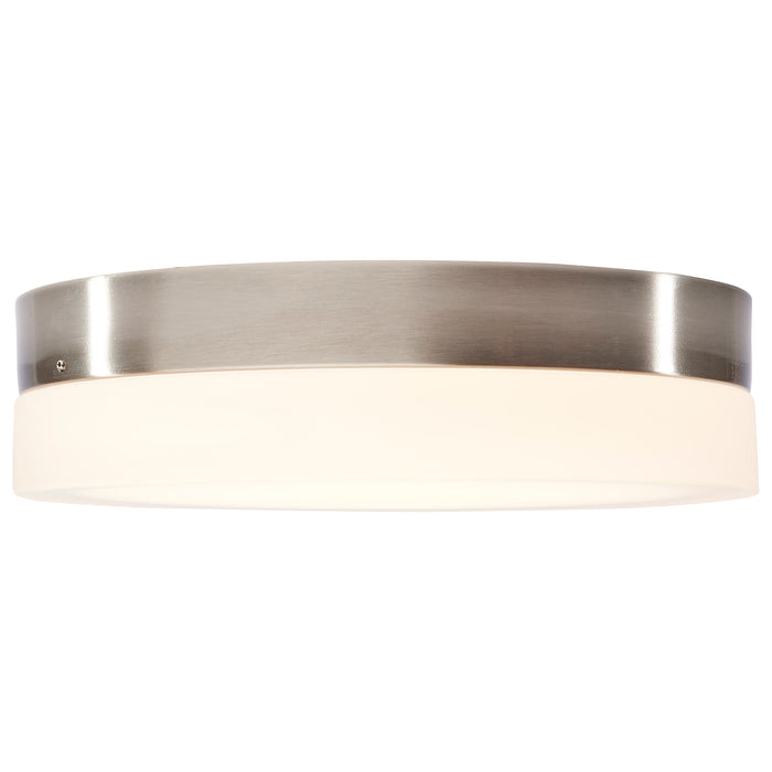 Pi LED Flush Mount in Brushed Nickel