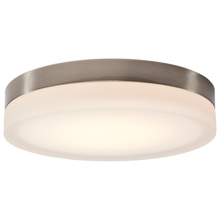 Pi LED Flush Mount in Brushed Nickel