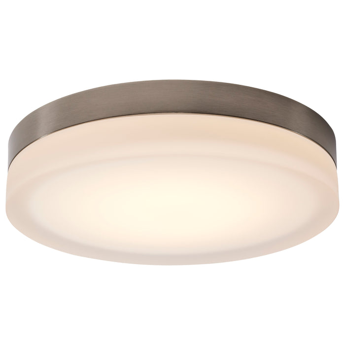 Pi LED Flush Mount in Brushed Nickel