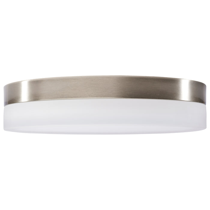 Pi LED Flush Mount in Brushed Nickel