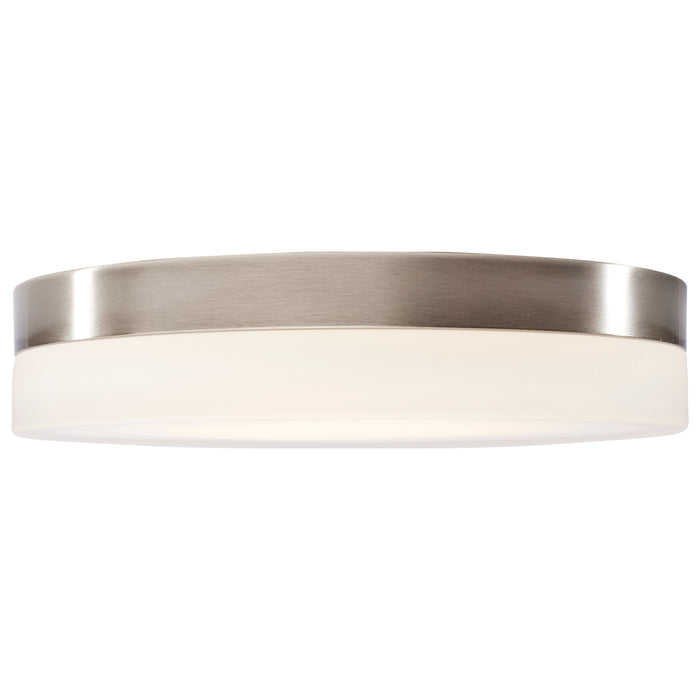 Pi LED Flush Mount in Brushed Nickel