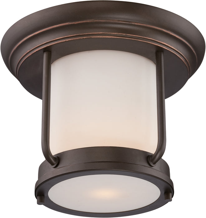 Bethany LED Outdoor Flush Mount in Mahogany Bronze