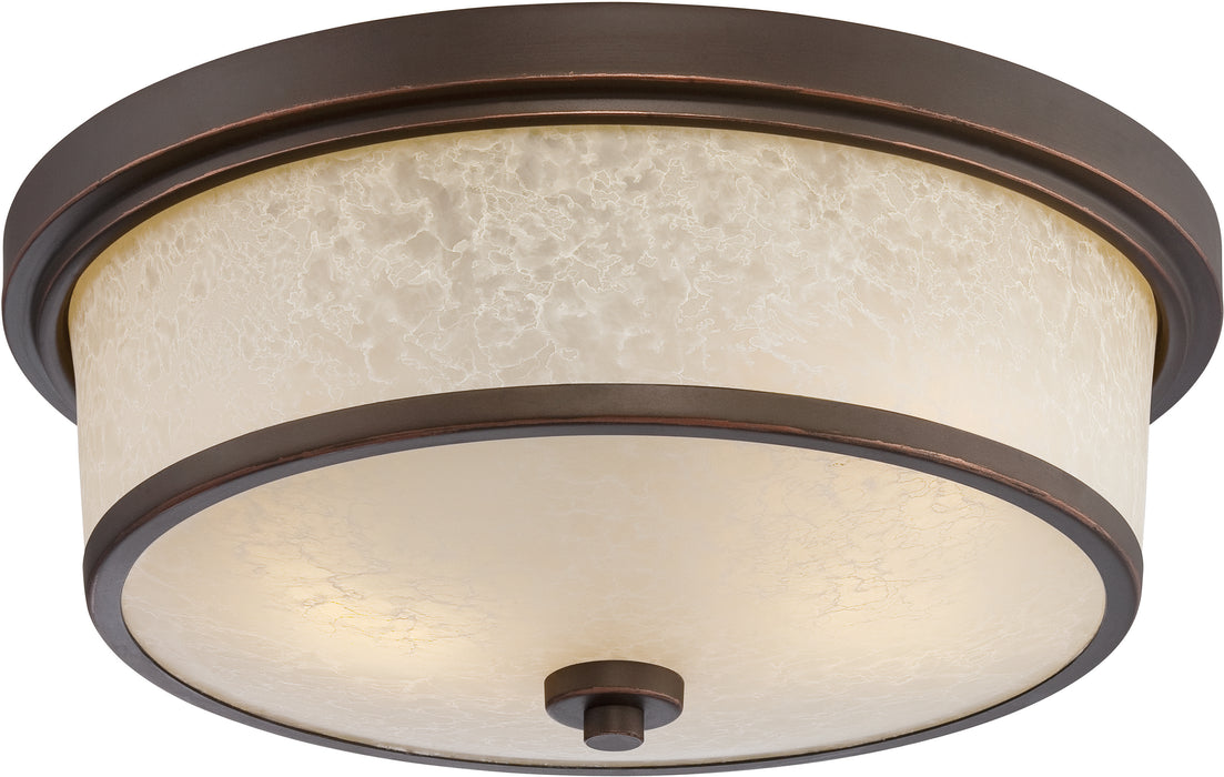 Diego LED Outdoor Flush Mount in Mahogany Bronze