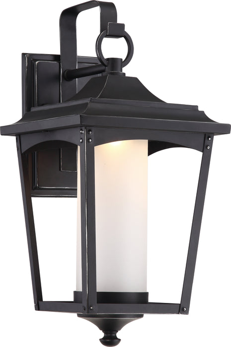 Essex LED Outdoor Wall Lantern in Sterling Black