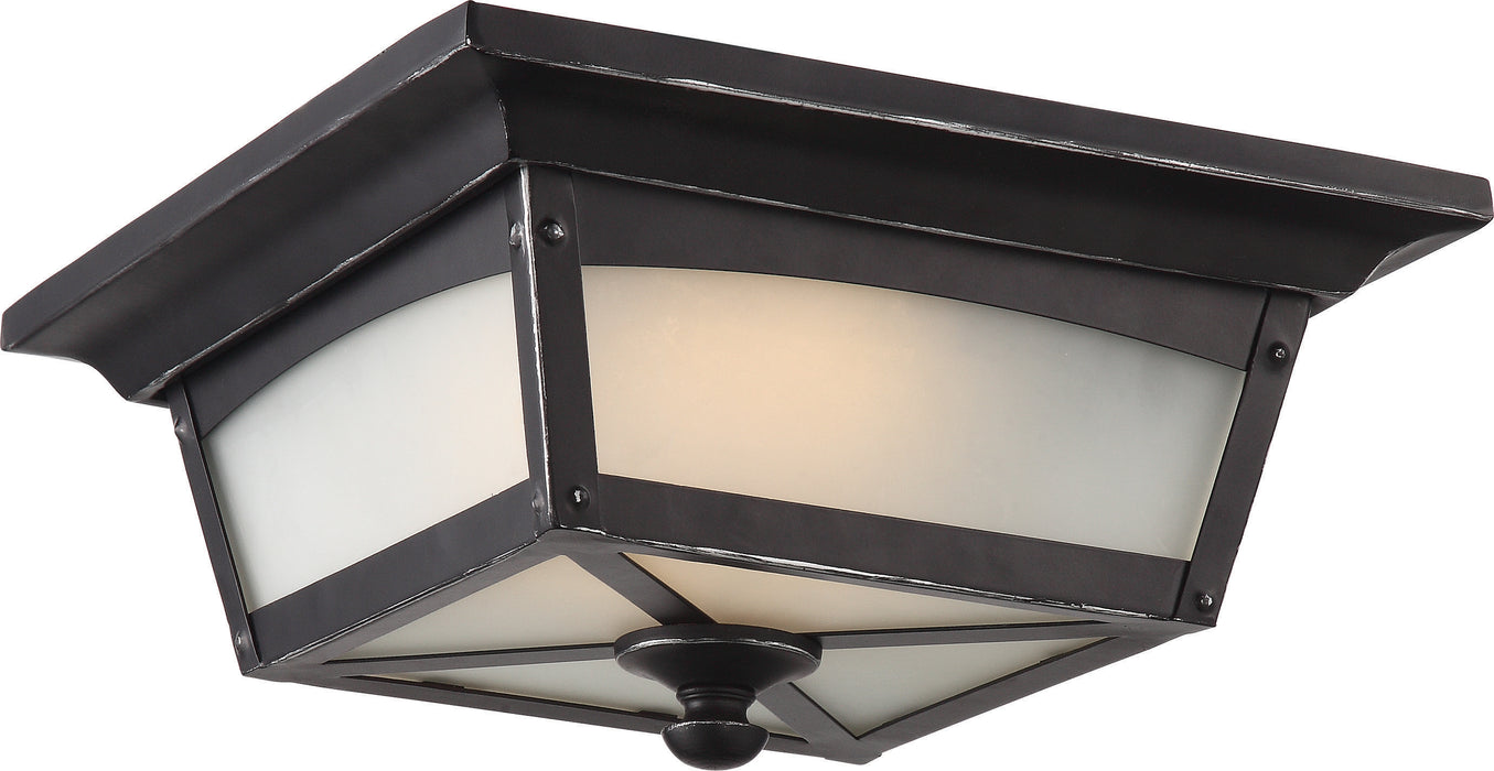 Essex LED Flush Mount in Sterling Black