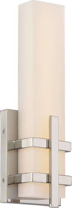 Grill LED Wall Sconce in Polished Nickel