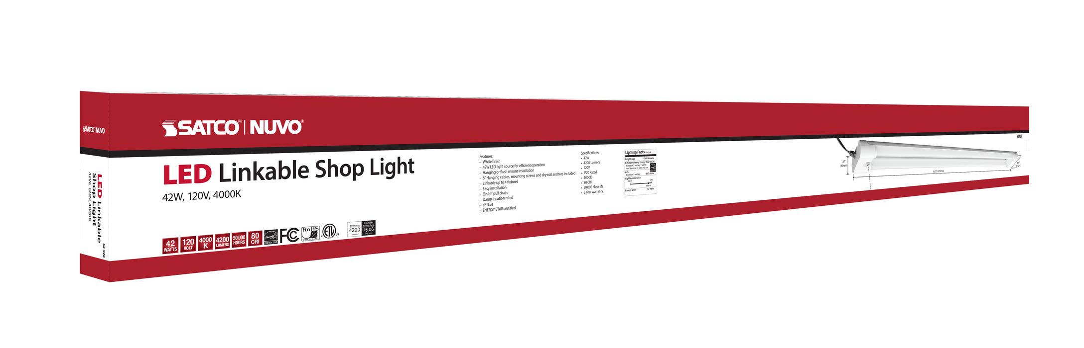 LED Shop Light in White