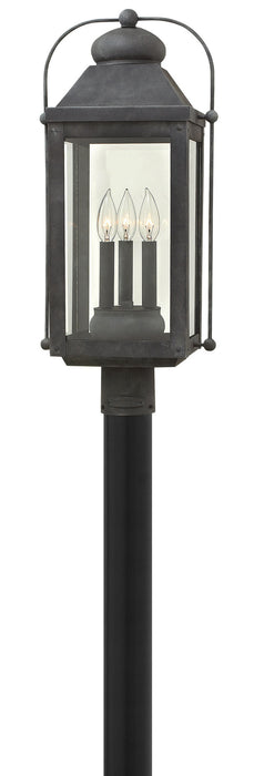 Myhouse Lighting Hinkley - 1851DZ - LED Post Top/ Pier Mount - Anchorage - Aged Zinc