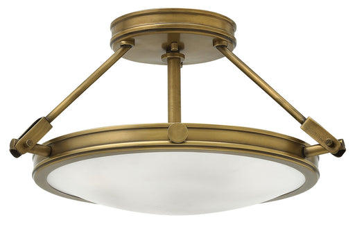 Myhouse Lighting Hinkley - 3381HB - LED Semi-Flush Mount - Collier - Heritage Brass